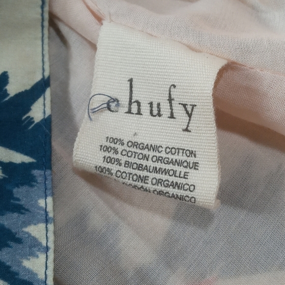Chufy La Dolce Vita Mara Organic Cotton Multi Color Tie Neck Mini Dress … - Picture 6 of 9